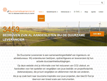Tablet Screenshot of duurzameleverancier.nl
